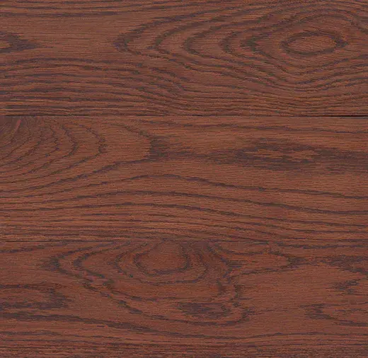 Sedona Red DuraSeal stain shown on White Oak